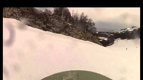 Campitello matese - pista del caprio - test hd hero 2 altezza snowboard