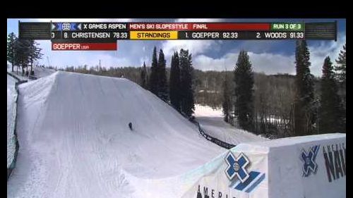 X games aspen 2013: nick goepper men's ski slopestyle gold