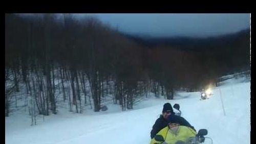 Weekend neve a campitello matese cral tecnocap, percorso finale motoslitte