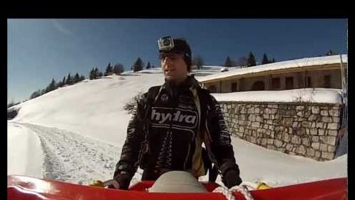 Discesa con bob dal 1600m monte arera bg (videocamera gopro hero 960 e gopro 3 white edition)