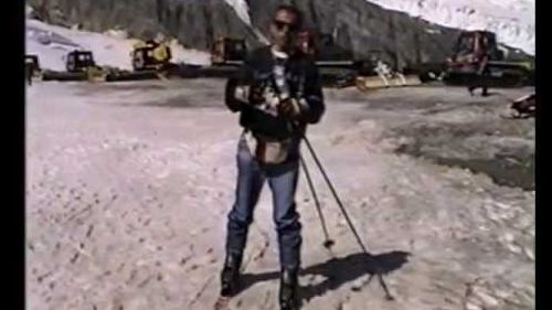 Saas-Fee, Switzerland, summer skiing August 1996