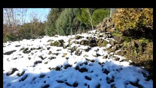 La neve a nicolosi 10/12/2012 maurizio