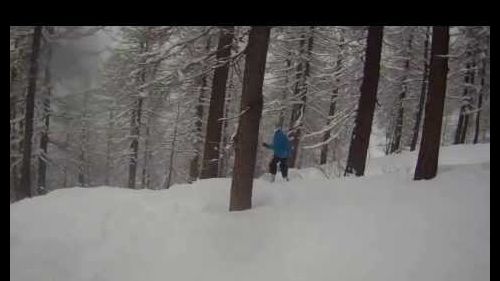 Andrea e stefano in fuoripista a prali