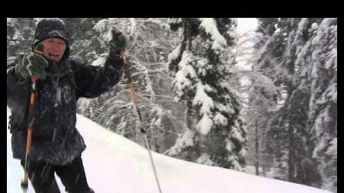 Sella Nevea lungo la pista nera abbandonata - 9 feb. 2014 musica: Finntroll - Rok