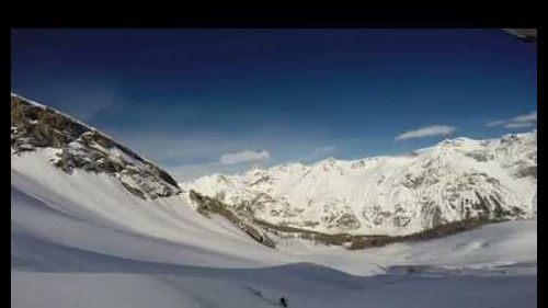 Sci alpinismo - discesa sugli impianti di argentera (valle stura)