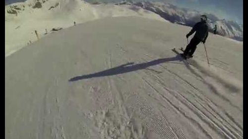 Blue run with Paulina, Davos, Ski, 2013, Parsenn, Go Pro Hero 3
