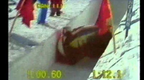 Chris lori bobsledding crash in cervinia