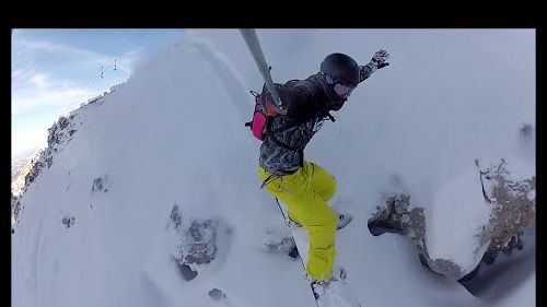 Snowboard freeride prati di tivo 