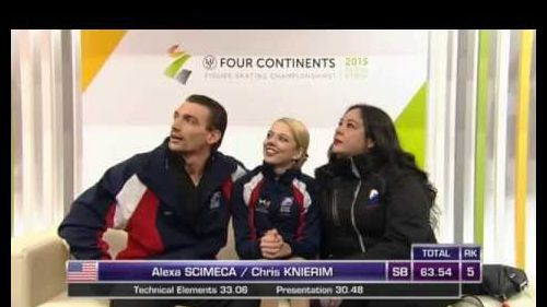 Alexa scimeca/chris knierim - four continents 2015, seoul - short program