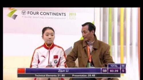 Zijun li - four continents 2015, seoul - short program