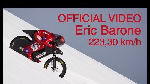 (official) eric barone - 223,30 km/h (138,752 mph) - world mountain bike speed record - vsc 2015
