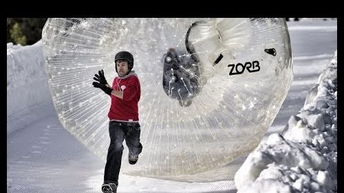 Human bowling - bear naked!