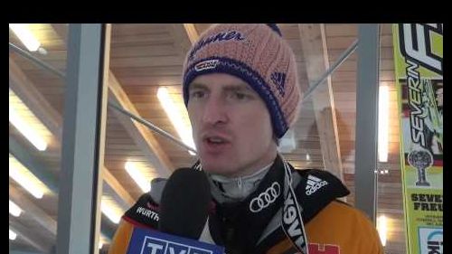 Severin freund after winning the world cup overall