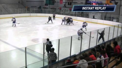 Marian university hockey - #27 rjay berra 8th goal