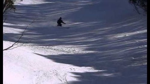 Hcf:  telemark skiing in dargo bowl, victoria australia - swrobel