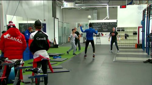 Samuel girard (backstage)  - isu world cup short track speed skating toronto