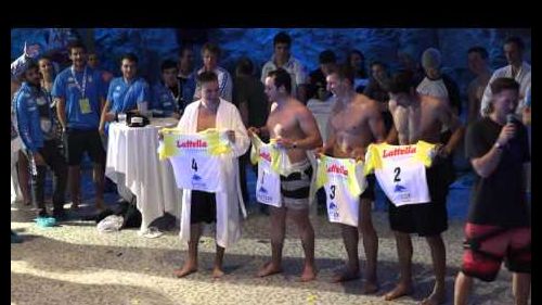 Fis snowboard gastein 2015  startnummernauslosung in der felsentherme 4 k