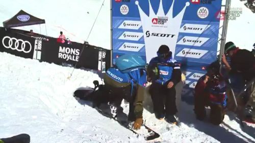 Run of jamie rizzuto- chamonix-mont-blanc - swatch freeride world tour 2016