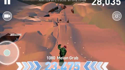 Fail bug in snowboard the fourth phase! red bull android game. error!!