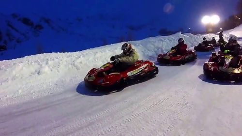 Ice kart - go kart su ghiaccio e neve - cervinia - versione con vibrazioni camera ridotte