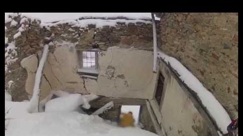 Gressoney La Trinité, discesa lungo la rossa di Alagna, GoPro