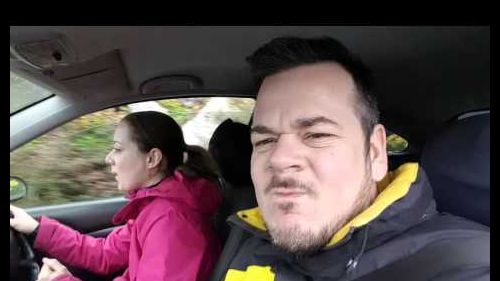 Me and my sis in the alps getting ready to snowboard