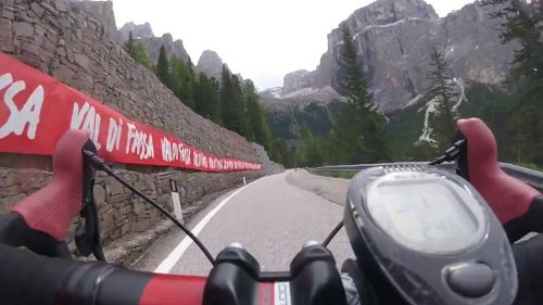 Sellaronda bike day 2016 - discesa Passo Sella - Bivio Passo Pordoi