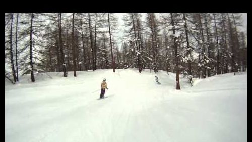 Sestriere (France/Italy) Ski mountains Snowboard GoPro POV Compilation 720p!