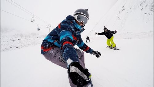 Snowboard en las leñas argentina - julio 2016 gopro