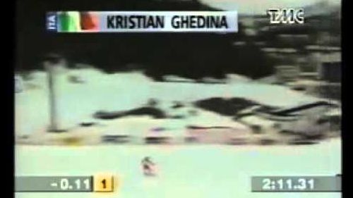Kristian ghedina si aggiudica la discesa libera di whistler mountain 1995