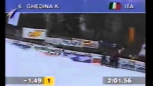 Kristian ghedina domina la discesa libera di chamonix 1997