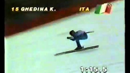 La prima vittoria di kristian ghedina della carriera cortina 1990