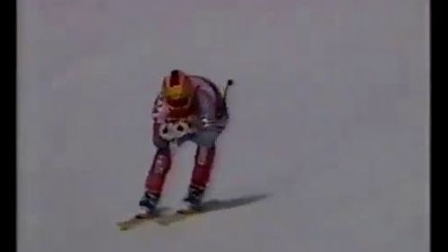 Kristian ghedina vince e stabilisce il record della pista di wengen