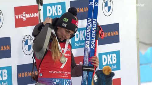 Vittozzi d'argento ai mondiali! la sua gioia sul podio dopo l'inseguimento di nove mesto