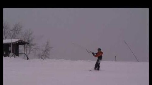 Snowkite a bielmonte.