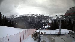 Webcam Seggiovie Santa Croce e panorama sul Gherdenacia