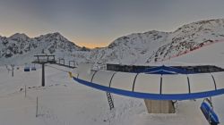 Piste Solda dall'arrivo della seggiovia 2610 m.