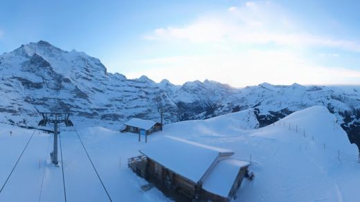 Klein Scheidegg stazione 2061 m verso la parete nord Eiger