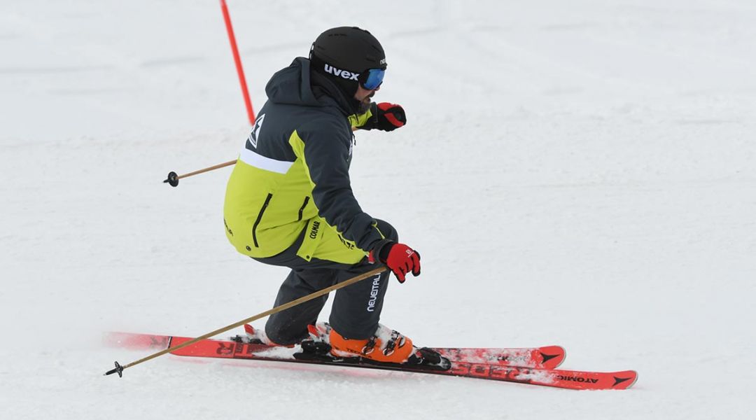 Marco Gandino al test di Atomic Redster TR (2021)