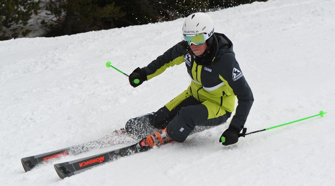 Valeria Poncet al test di Nordica Dobermann Spitfire 70 PRO  (2021)
