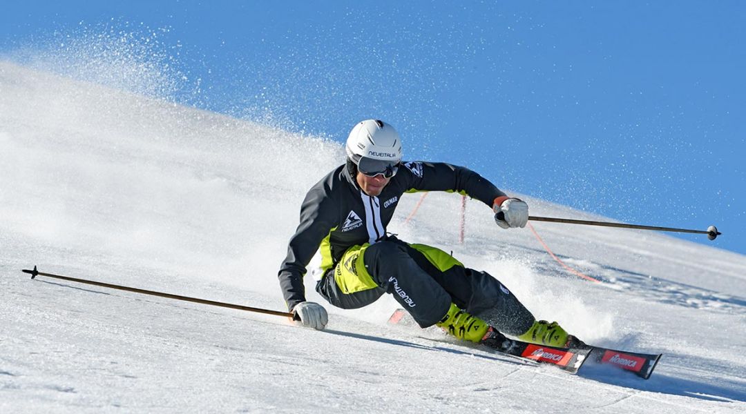 Alex Favaro al test di Nordica Dobermann SLR RB Piston (2021)