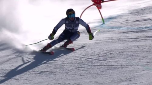 Della vite 'sporco', ma è vicino alla top 10 dopo la prima manche del gigante di palisades tahoe