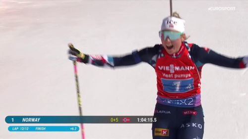 Tandrevold mattatrice, porta al successo la norvegia nella staffetta femminile di soldier hollow: rivivi il finale