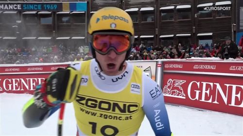 Mattia casse, prima vittoria in carriera nel super-g della val gardena, il video