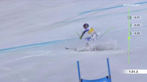 Goggia sbaglia nella seconda manche: podio di gigante sfumato