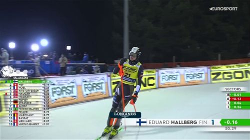 Eduard hallberg al comando della prima manche sulla 3tre, il video da madonna di campiglio