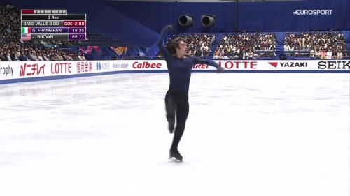 Gabriele frangipani, programma libero con qualche atterraggio sporcato