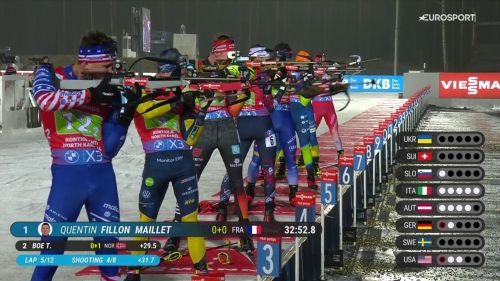 Tommaso giacomel riporta l'italia in zona podio nella staffetta maschile: poligono pauroso in piedi!