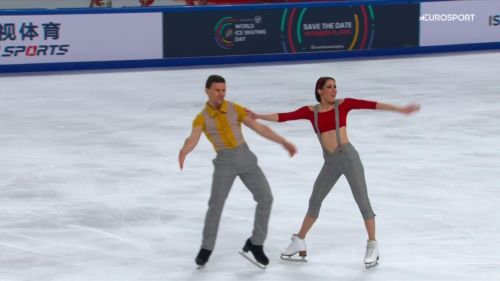 Guignard/fabbri si scatenano nella rhythm dance: azzurri primi a metà gara in cina