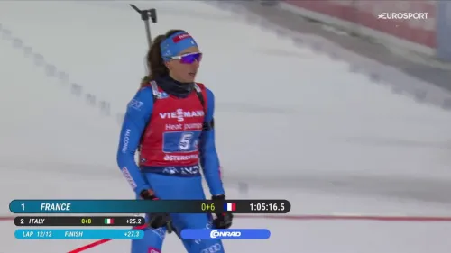Italia 2ª dietro alla Francia nella mixed relay di Östersund. Il video dellarrivo di Lisa Vittozzi
